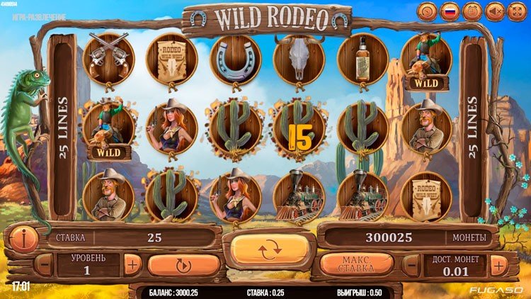 Бонусные опции и их особенности Wild Rodeo