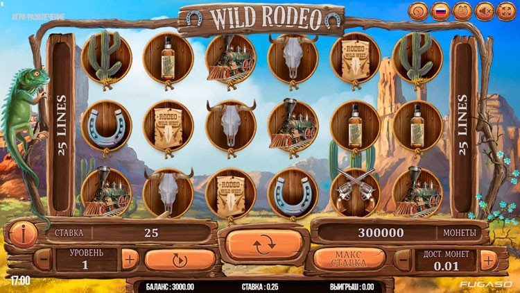 Технические характеристики слота Wild Rodeo